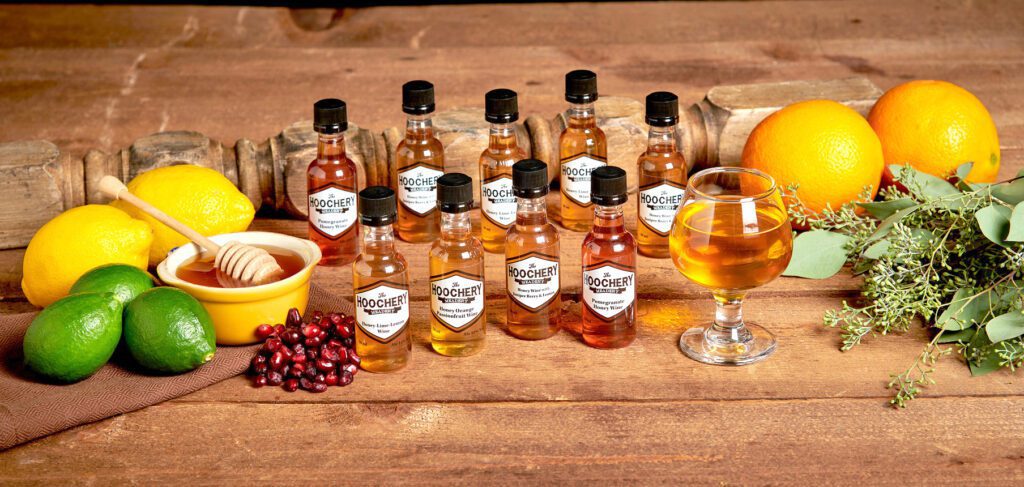 The Hoochery Mead /honey Wine available in 50 ml bottles, Sweet mead sample packs, craft mead with Fresh Fruit,Handcrafted Sweet Mead, Buy Sweet Mead Online, Best Sweet Mead for Dessert, Mead Tasting Pack, Craft Mead with Fresh Fruit, Premium Sack Mead Sampler