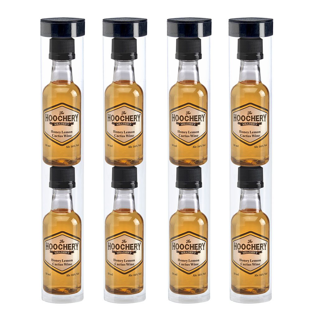 Semi-Sweet Honey Lemon Cactus Wine Mead – 8 Bottles Packaged