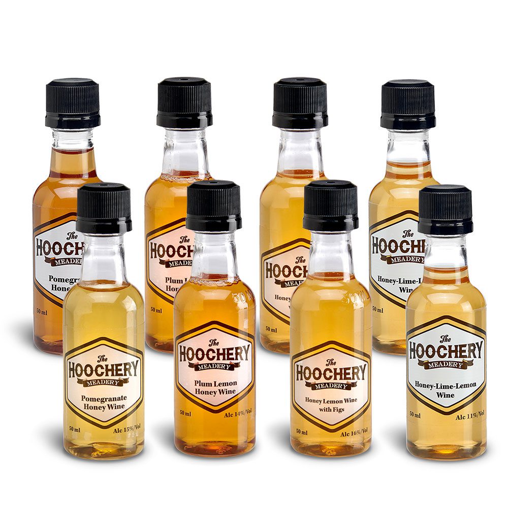 Honey Mead Wine Take Home Tasting Room 4 (Sweet & SemiSweet)4 Different Flavors. 8 bottles